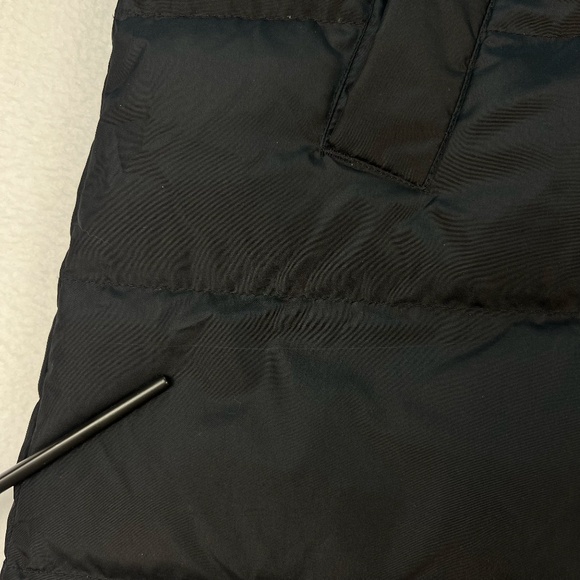 Lands End Women's Puffer Coat Goose Down Maxi Black Jacket Removable Fur Hood 1X - Picture 15 of 16